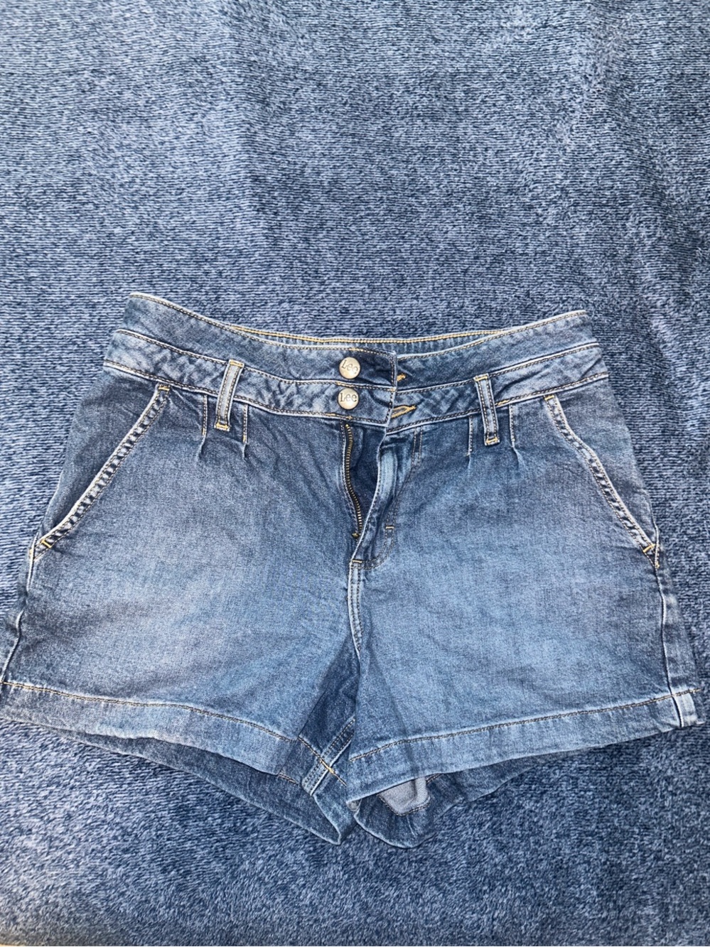 Lee Women's Light Blue Denim Shorts